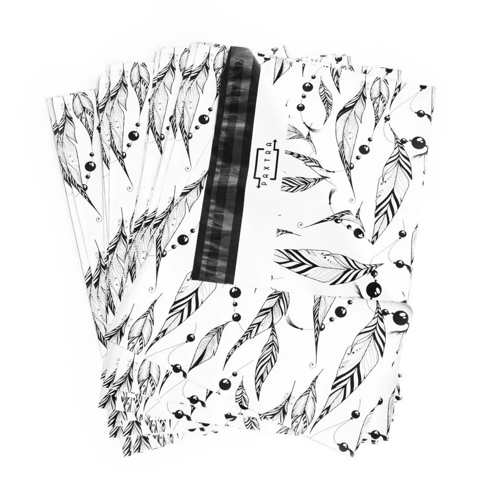50 10x13 in boho polymailers shipping set feathers print shipping supplies new